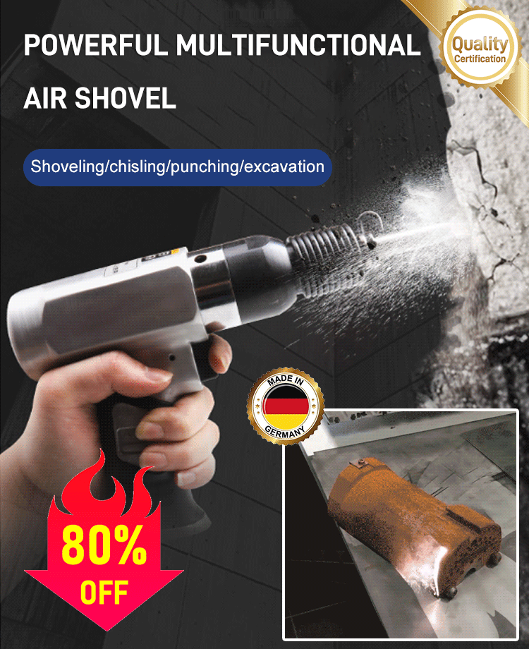 Aufprallentrostung pneumatischer Meißel vibrierende Luftspitze Spatenklinge Entrostungspistole