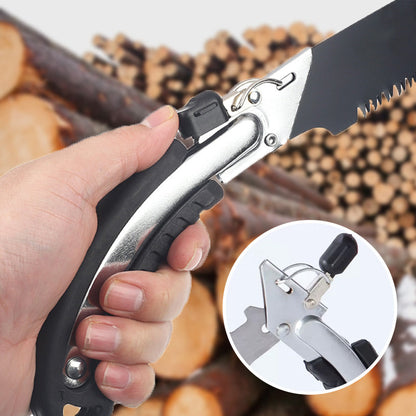 Baumsäge mit auswechselbarem Sägeblatt und Sicherheitsscheide