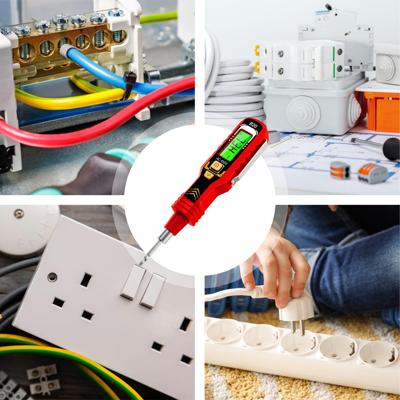 ⏳Begrenzte Zeit 50% Rabatt💥Berührungsloser Spannungsprüfer mit LCD-Anzeige