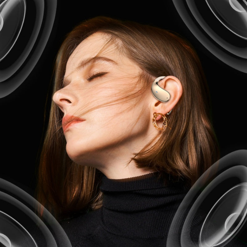 Kabellose Open-Ear-Kopfhörer mit LED-Anzeige