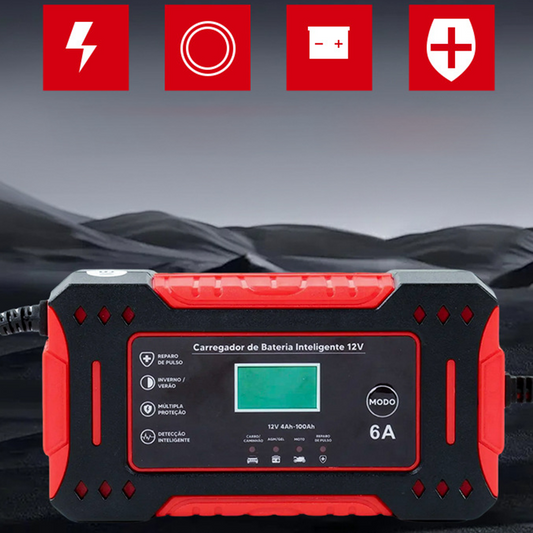 🔋 50 % RABATT! ⚡ SMARTES BATTERIELADEGERÄT – Universell für Auto und Motorrad, automatische Spannungserkennung, Überladeschutz, LCD-Display und kompaktes Design 🚗🏍️