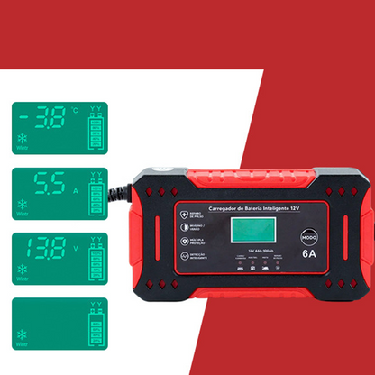 🔋 50 % RABATT! ⚡ SMARTES BATTERIELADEGERÄT – Universell für Auto und Motorrad, automatische Spannungserkennung, Überladeschutz, LCD-Display und kompaktes Design 🚗🏍️