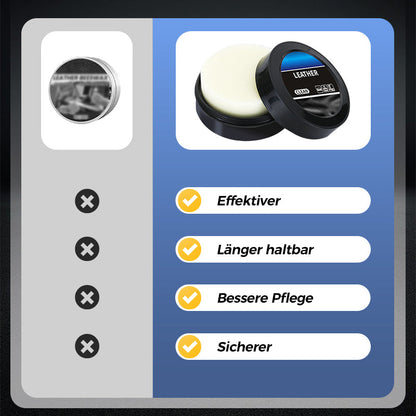 🧼 KAUFEN 2 ERHALTEN 1! ✨ Reinigungs- & Pflegecreme für Leder - Tiefenreinigung mit Natürlichen Ölen für Möbel, Autositze & Accessoires 🛋️🌟