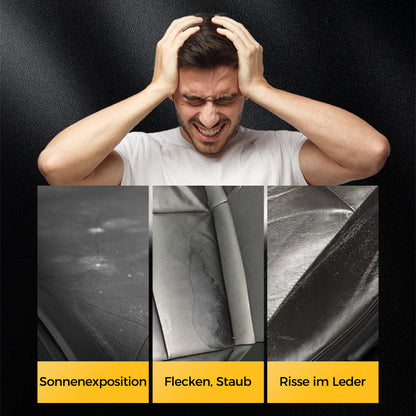 🧼 KAUFEN 2 ERHALTEN 1! ✨ Reinigungs- & Pflegecreme für Leder - Tiefenreinigung mit Natürlichen Ölen für Möbel, Autositze & Accessoires 🛋️🌟