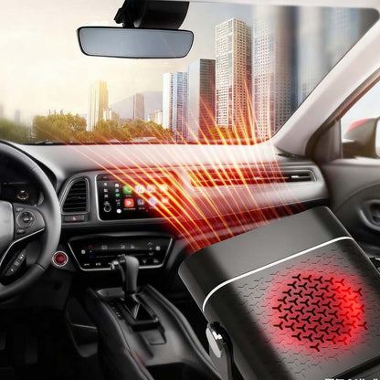 🔥 TRAGBARER 2-IN-1-AUTOHEIZER - 360° Rotation & 2 Heizstufen, Inklusive Kühlfunktion für Ganzjahresnutzung, Überhitzungsschutz für Alle Fahrzeuge 🚗❄️