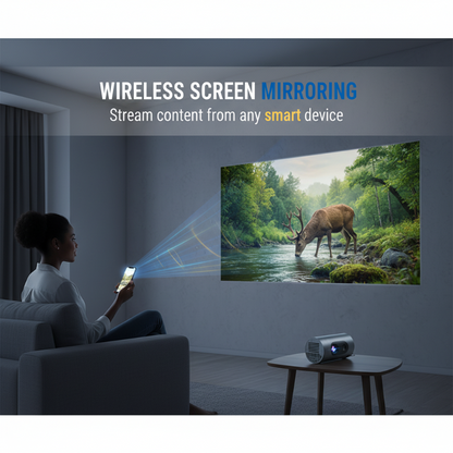 Tragbarer Projektor mit 180° Drehung