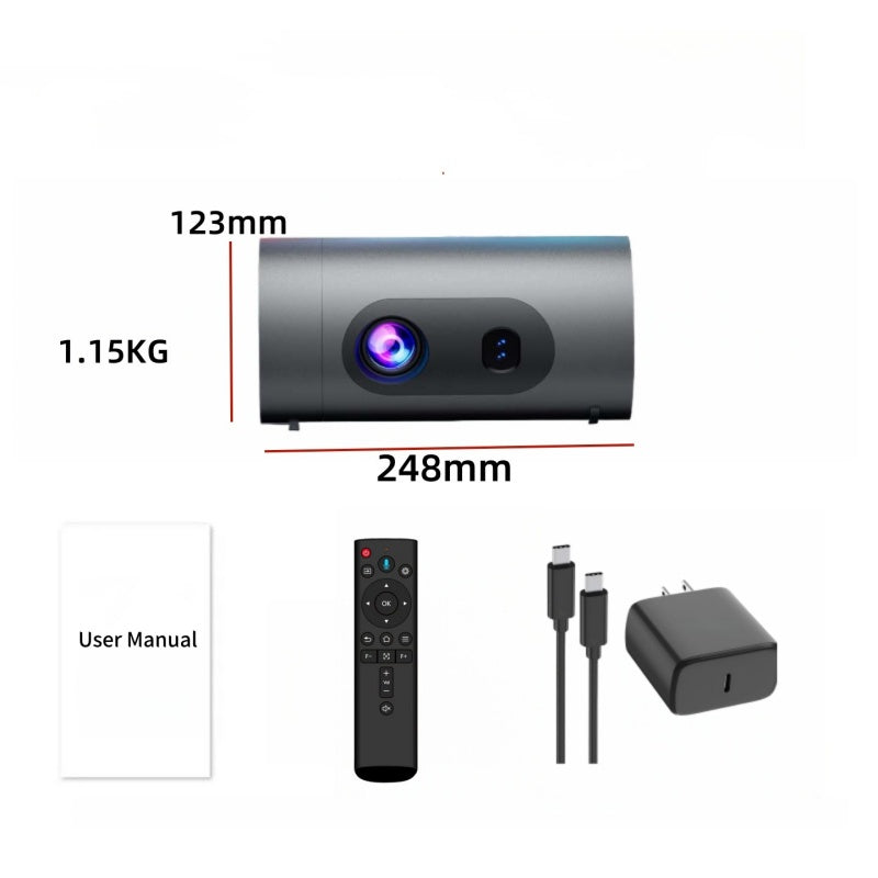 Tragbarer Projektor mit 180° Drehung