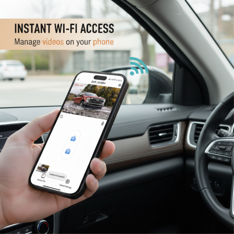 📷1080P HD-Dashcam mit WLAN und Nachtsichtfunktion🚗
